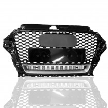 GRADE DIANTEIRA RS3 EM BLACK PIANO E PRATA Vo6