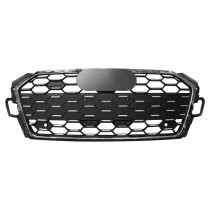 GRADE COLMEIA AUDI A5 MODELO S5 PRETA COM DETALHES PRATA Vo6