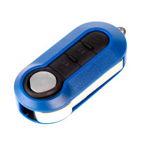 CARCAÇA CHAVE CANIVETE FIAT MODELO 3 BOTÕES AZUL Vo6