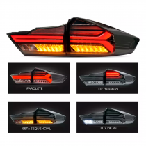 LANTERNA HONDA CITY FULL LED FUMÊ Vo6