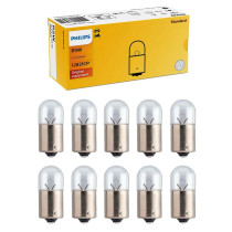 Kit 10 Lâmpada R5W 12821CP Standard 12V Sinalização Philips