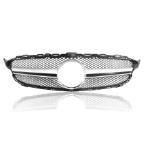 GRADE MERCEDES CLASSE C W205 DIAMOND PRATA CROMADO SC VO6
