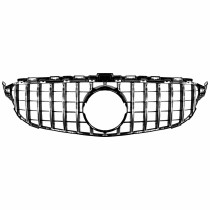 GRADE MERCEDES C W205 MODELO GTR BLACK E CROMO Vo6