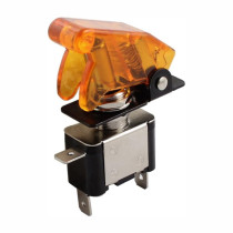 CHAVE TIC TAC SELETORA EM METAL CAPA TRANSPARENTE LARANJA COM LED Vo6
