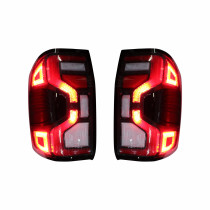 PAR LANTERNA TRASEIRA FORD RANGER FUME LED Vo6 