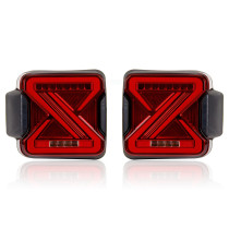 PAR LANTERNA TRASEIRA JEEP WRANGLER FULL LED VERMELHA Vo6