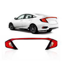 AEROFÓLIO CIVIC LED E PAR DE LANTERNAS DRL FUMÊ HONDA CIVIC G10 
