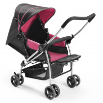 CARRINHO BERÇO FLIP ROSA BB504 MULTILASER