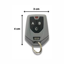 CONTROLE ALARME AUTOMOTIVO FKS CR941 3 BOTOES