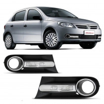 MOLDURA FAROL AUXILIAR DRL DIANTEIRO VOLKSWAGEN LED