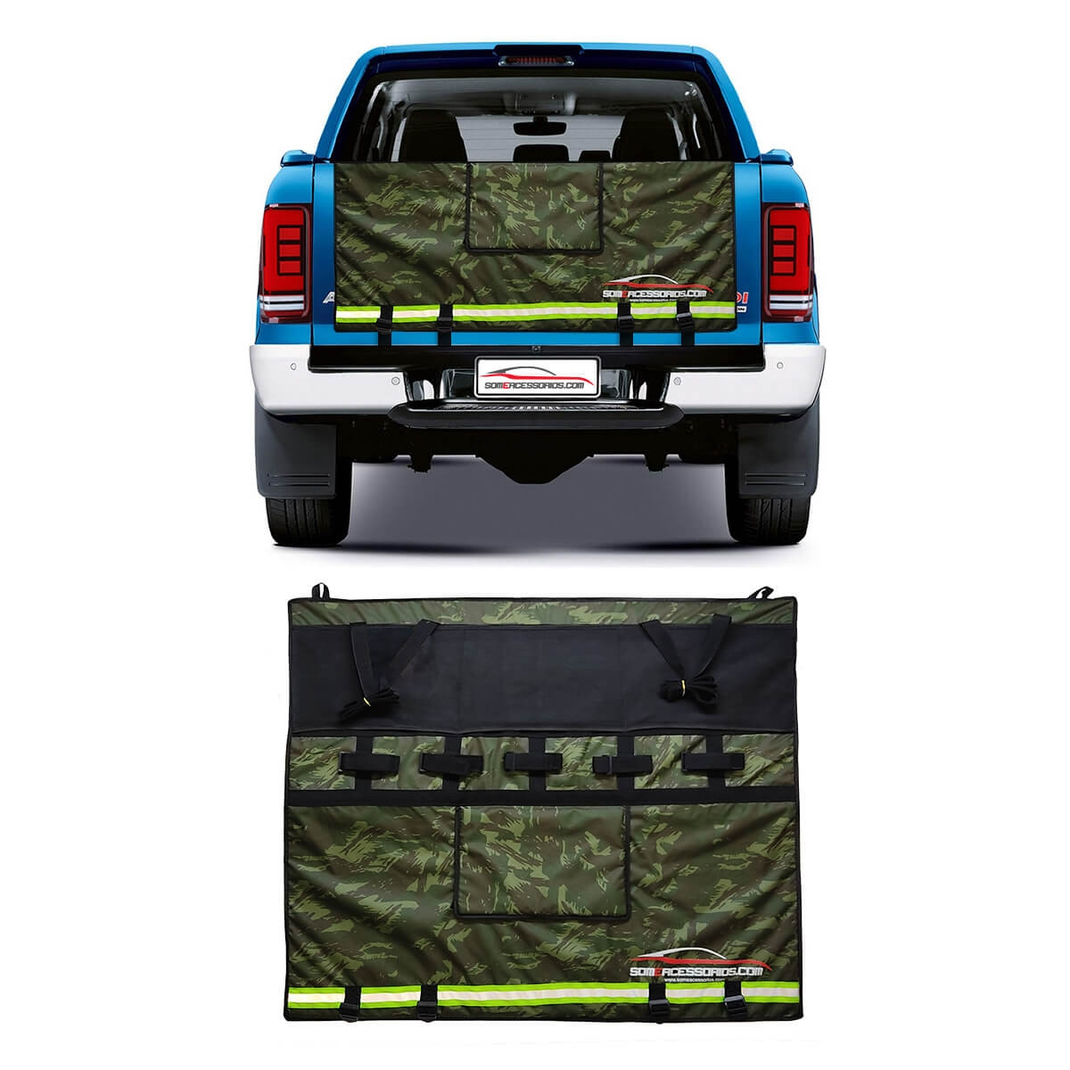 TRANSBIKE TRUCKPAD CAMINHONETE 5 BIKE CAMUFLADO SOMeACESSORIOS