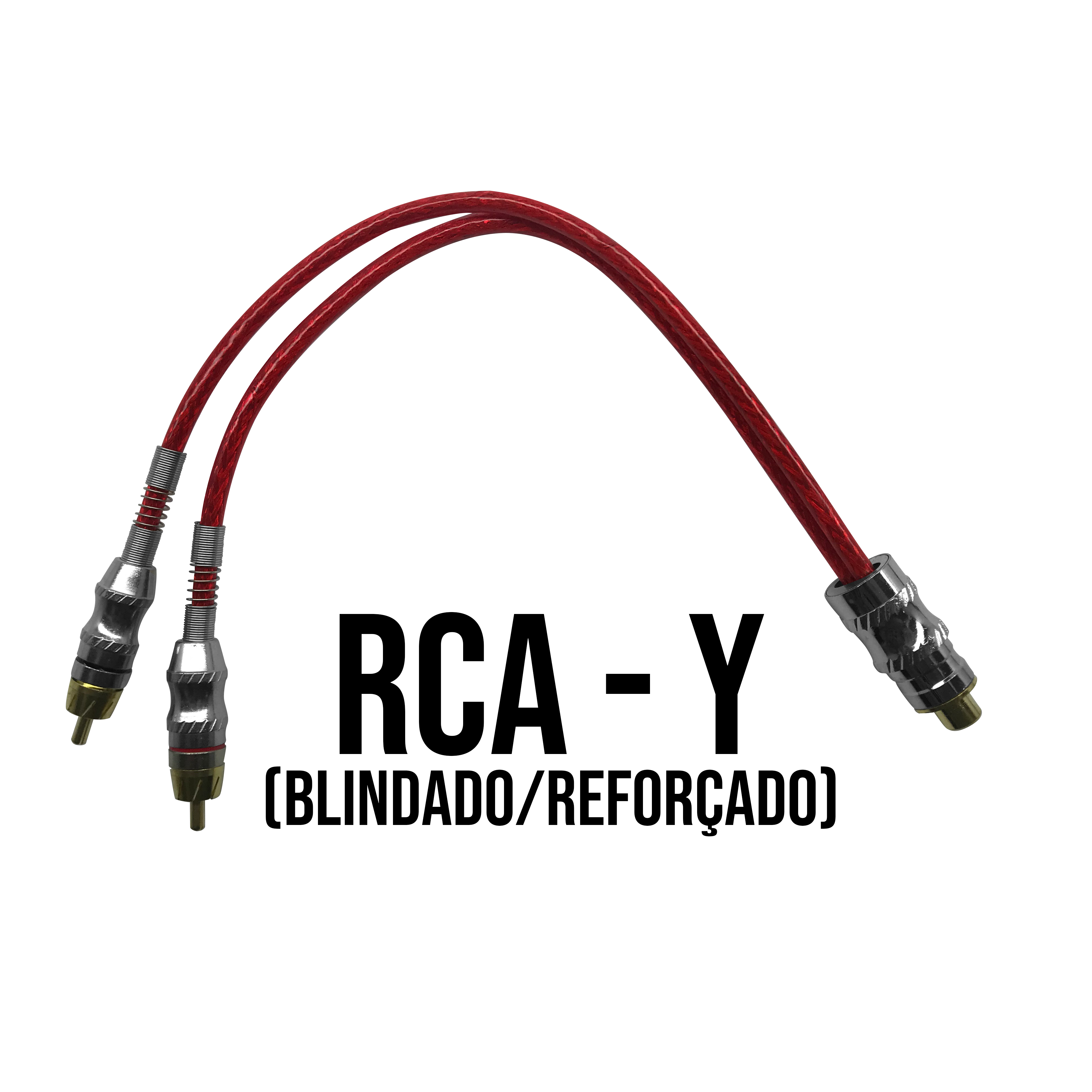 CABO 30CM RCA Y BLINDADO - 2 MACHOS 1 FÊMEA Vo6