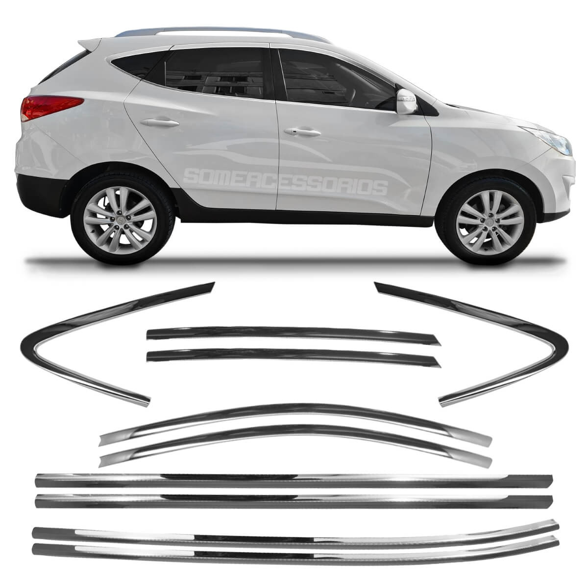 APLIQUE PESTANA LATERAL HYUNDAI IX35 CROMADO TRACKER