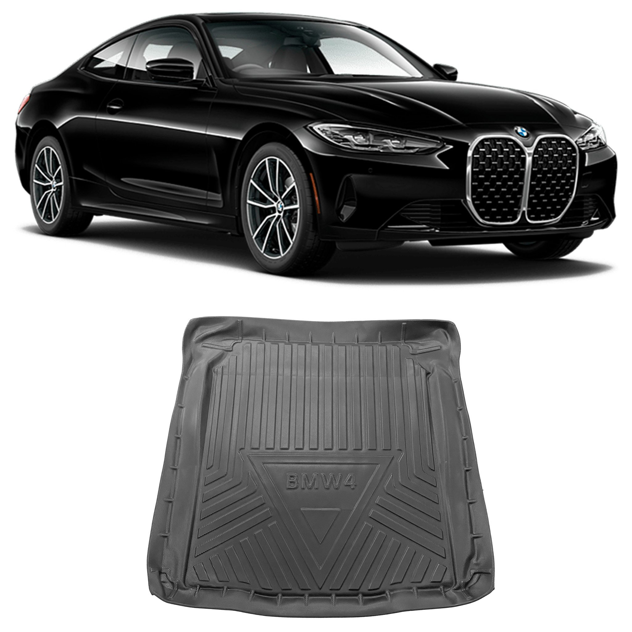 TAPETE BANDEJA PROTETOR PORTA MALAS BMW SERIE 4 PRETO Vo6
