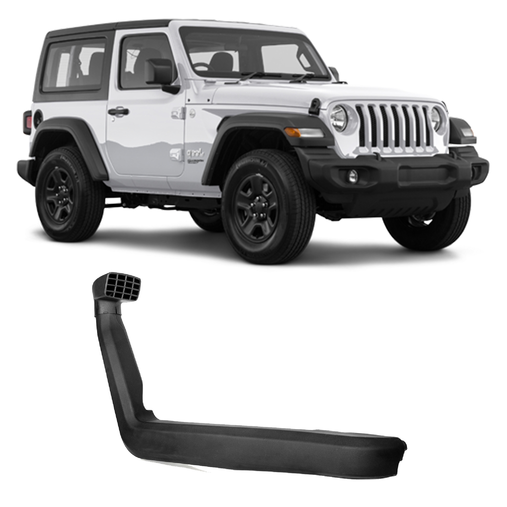 KIT SNORKEL JEEP WRANGLER JL ABS PRETO Vo6