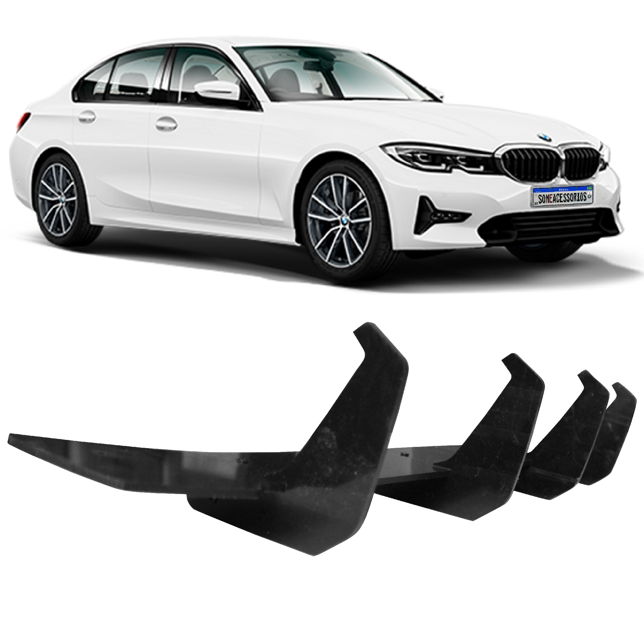 SPOILER TRASEIRO BMW SERIE 3 G20 BLACK PIANO Vo6 