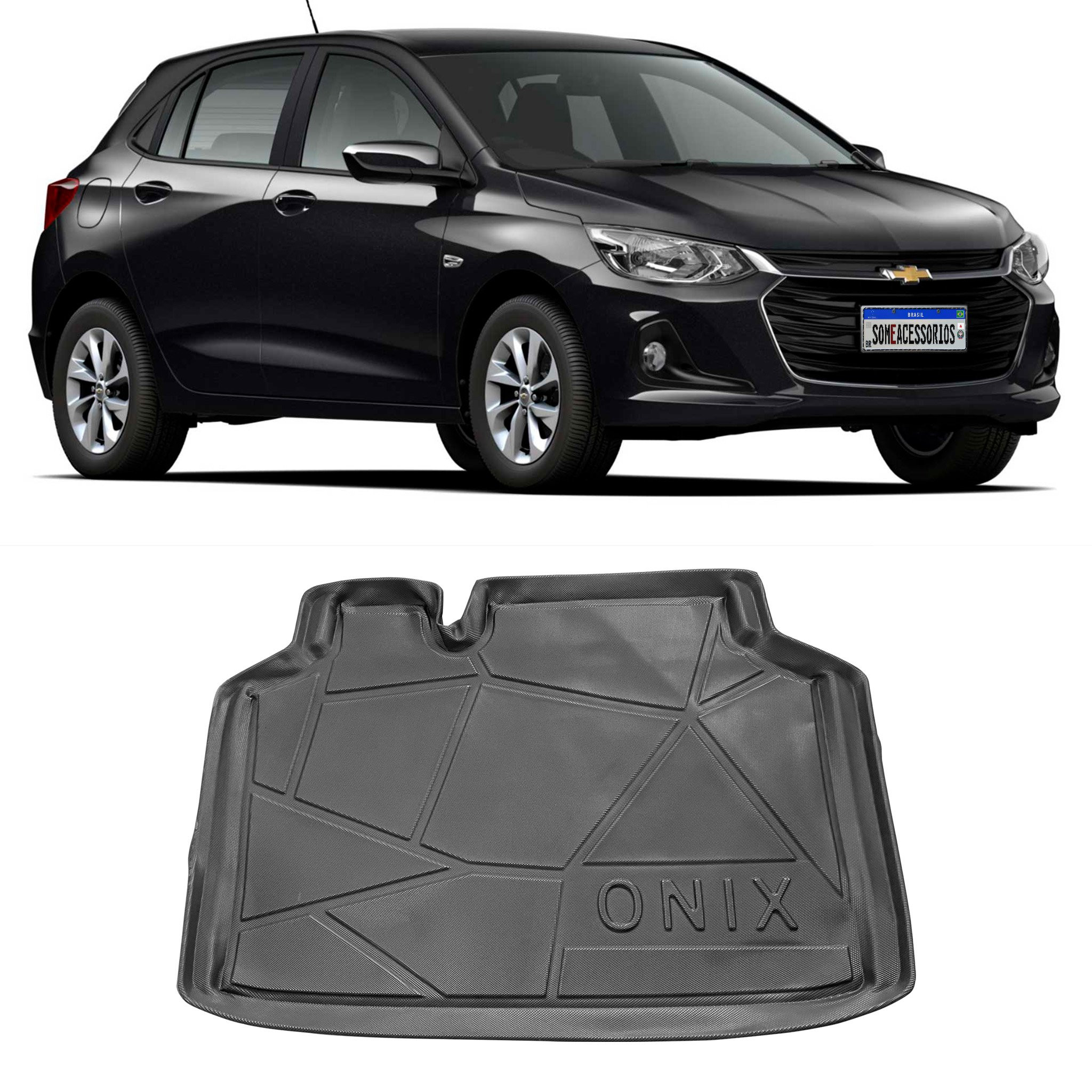 TAPETE PROTETOR DE PORTA MALAS GM ONIX HATCH Vo6 