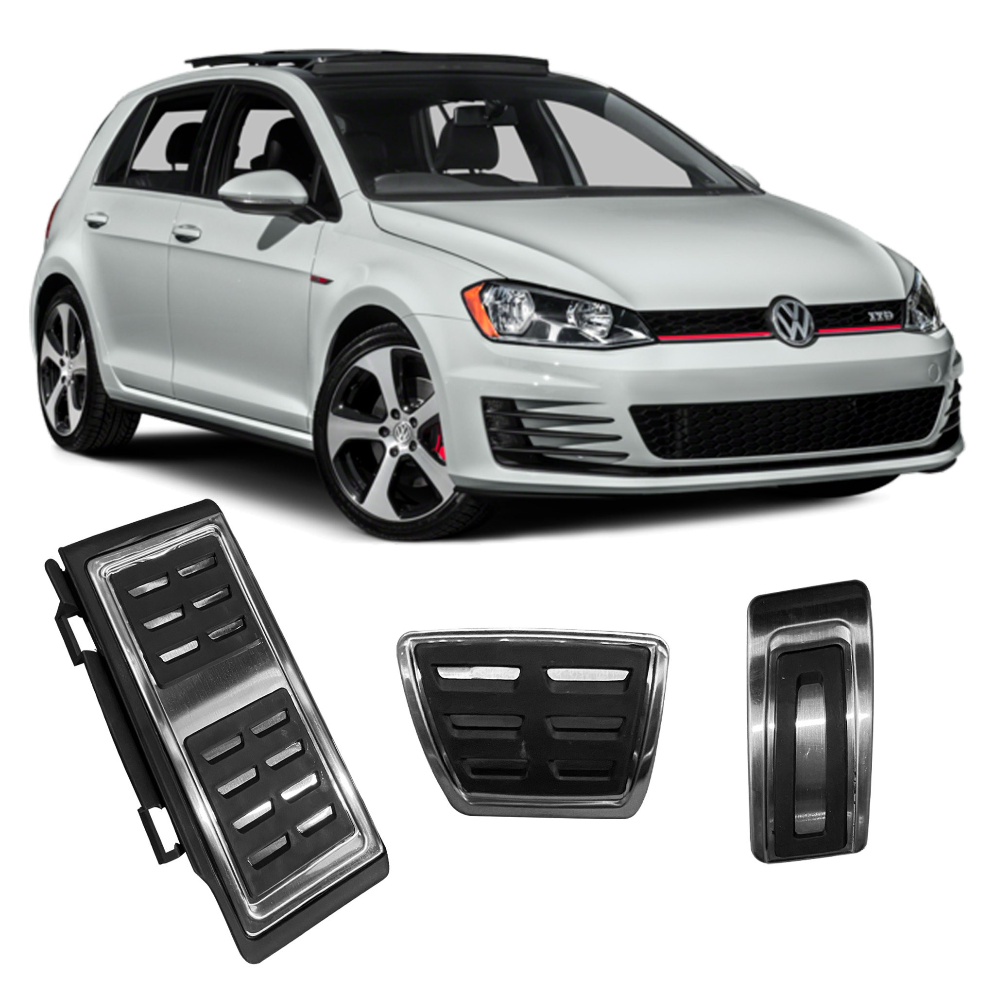 JOGO DE PEDALEIRA VOLKSWAGEN GOLF JETTA TIGUAN AUDI A3 Vo6