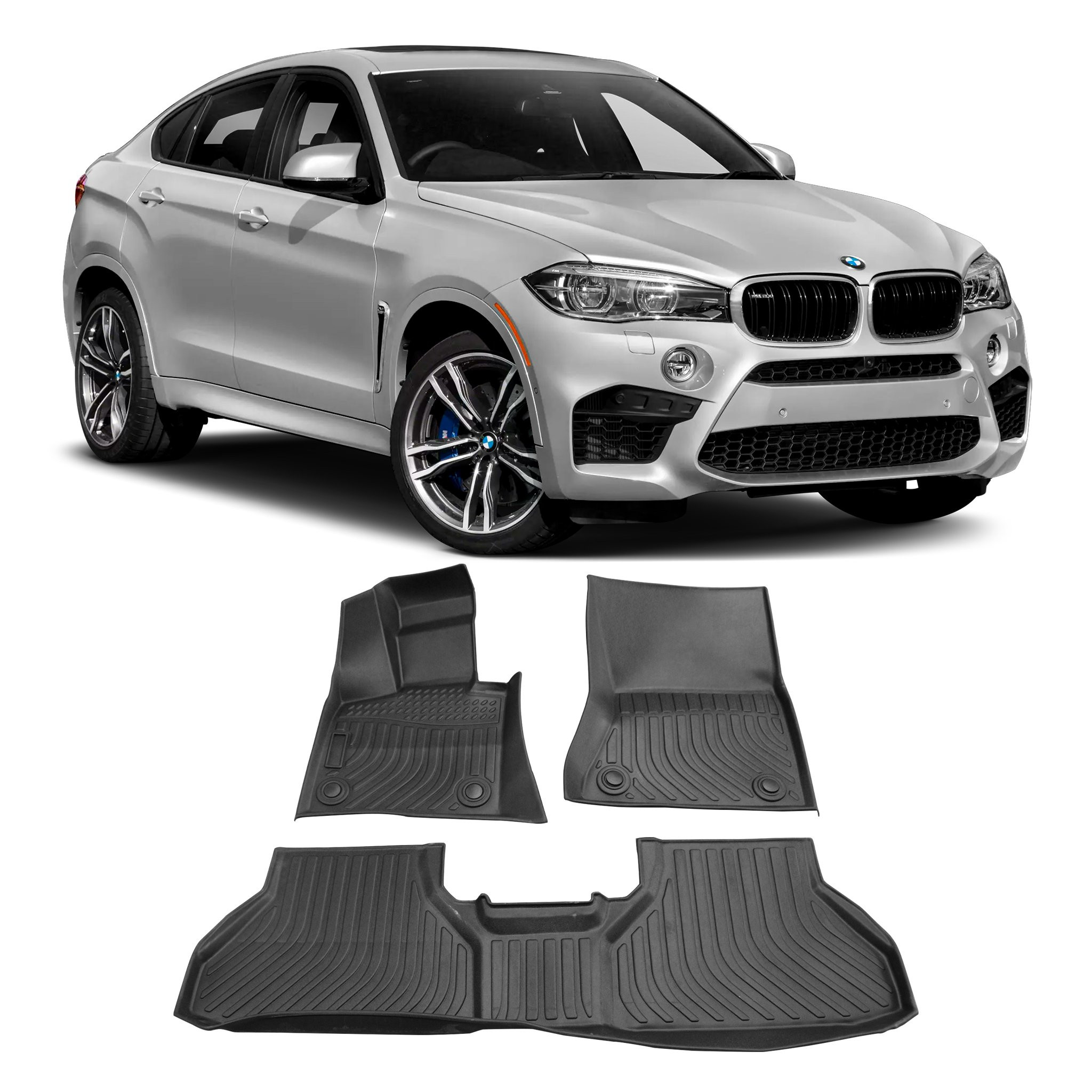 JOGO TAPETE BANDEJA INTERNO BMW X6 F16 EMBORRACHADO Vo6