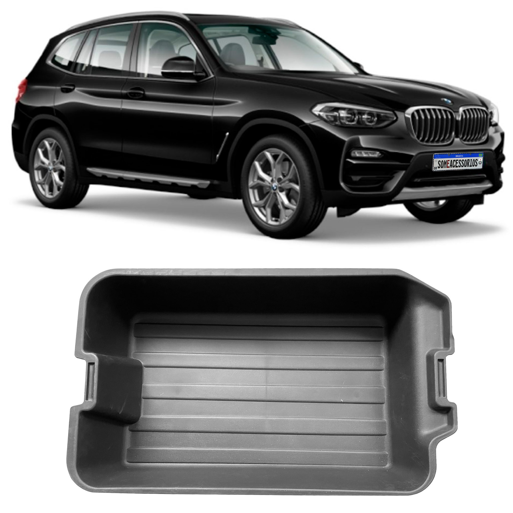 CAIXA ORGANIZADORA PORTA MALAS BMW X3 PRETO Vo6