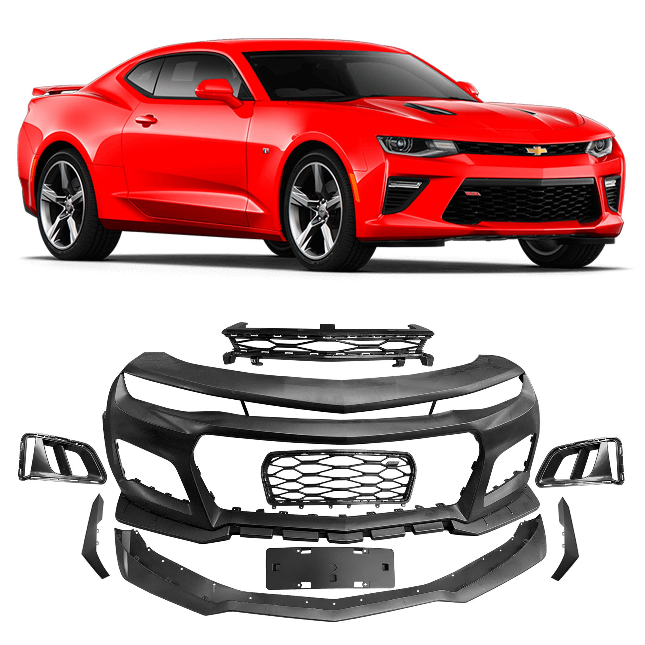 BODY KIT TRASFORMA GM CAMARO ZL1 PARACHOQUE DIANTEIRO Vo6