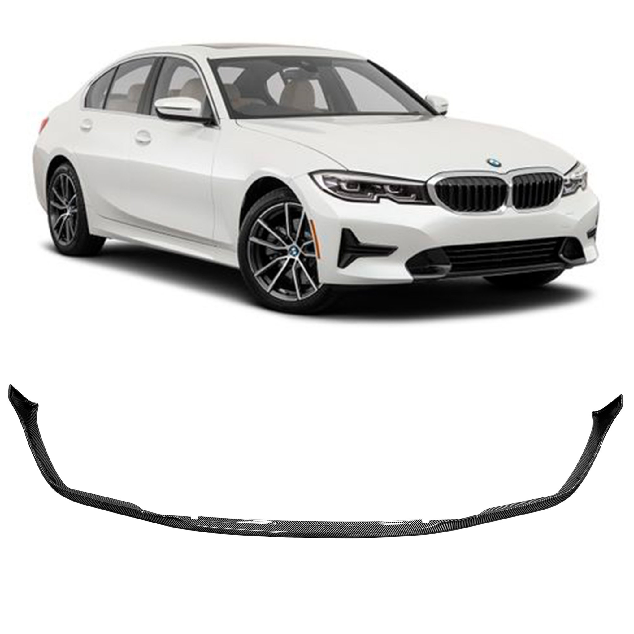 SPOILER DIANTEIRO BMW SERIE 3 G20 MODELO M3 EM CARBONO VO6