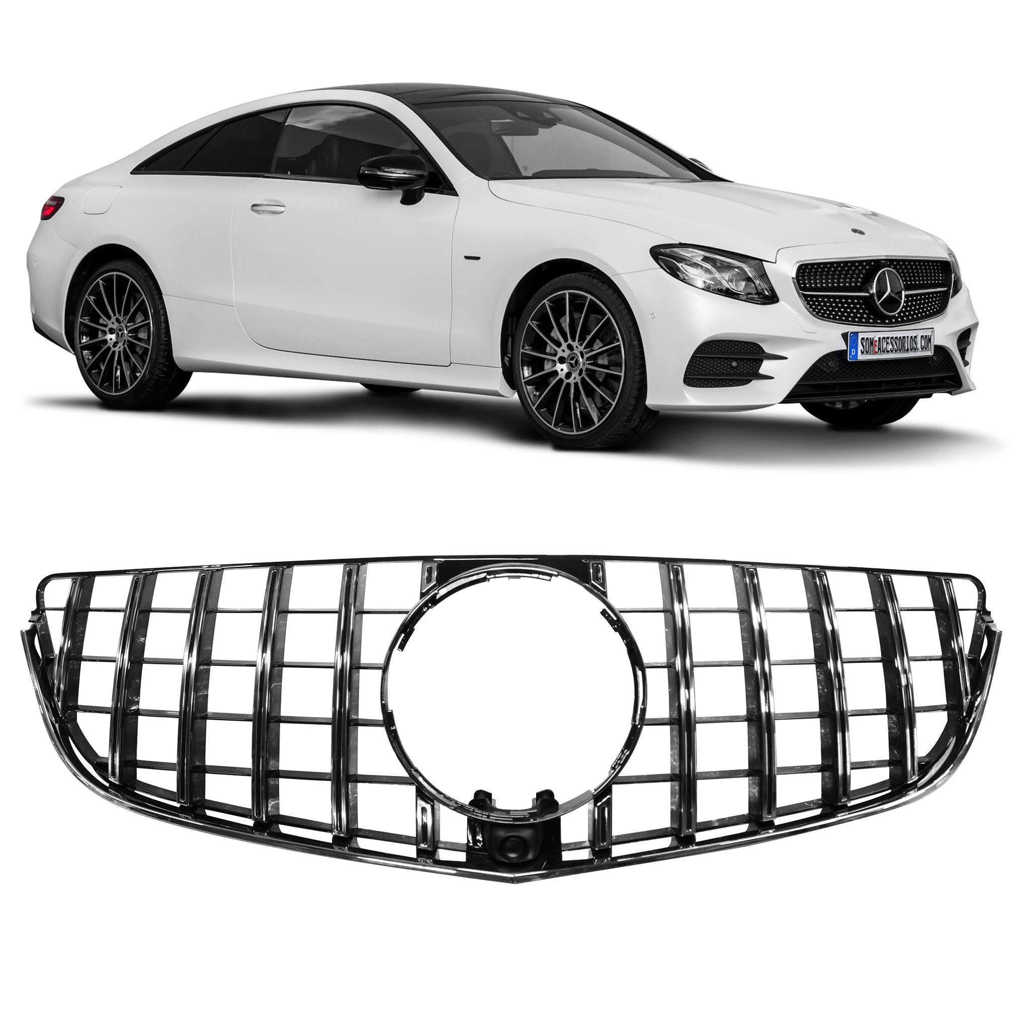 GRADE GTR MERCEDES CLASSE E COUPE C207|A207 AMG CROMADO Vo6