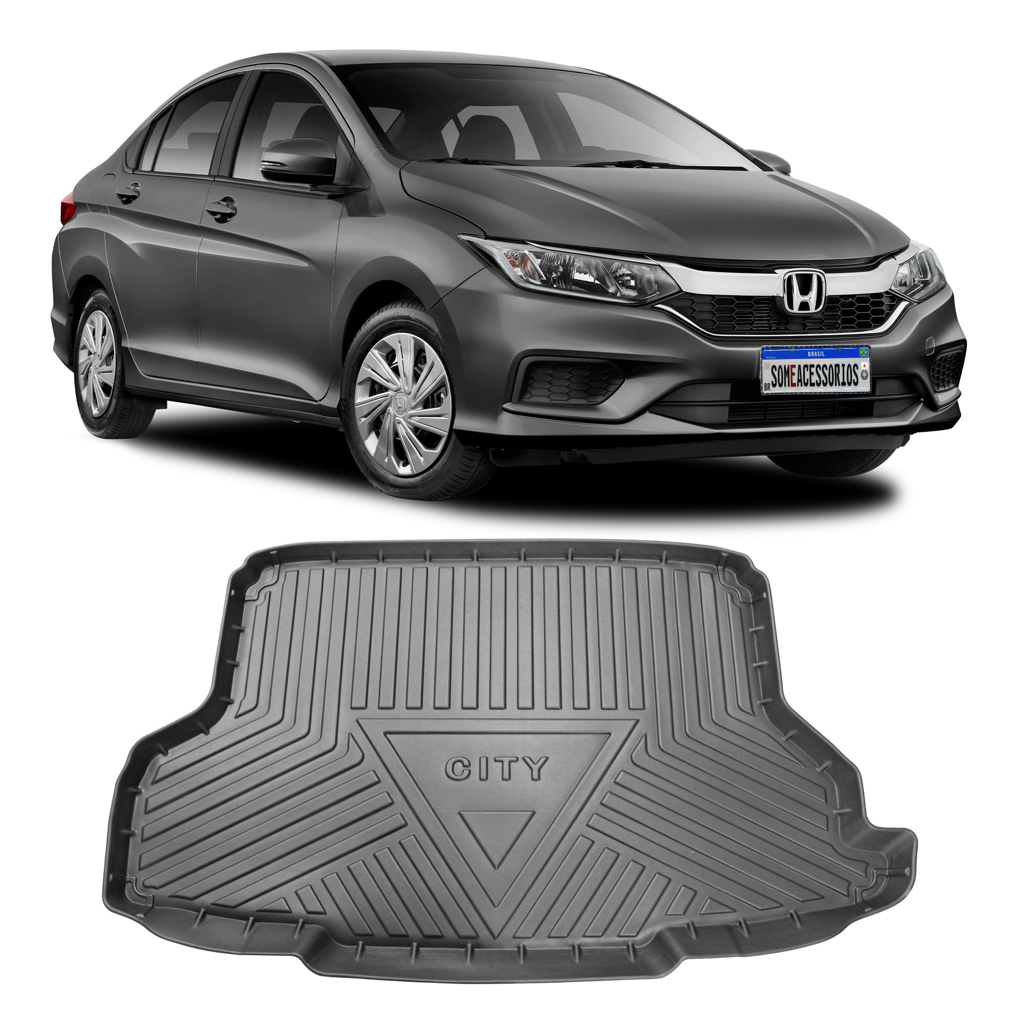 TAPETE PORTA MALAS HONDA CITY EMBORRACHADO Vo6