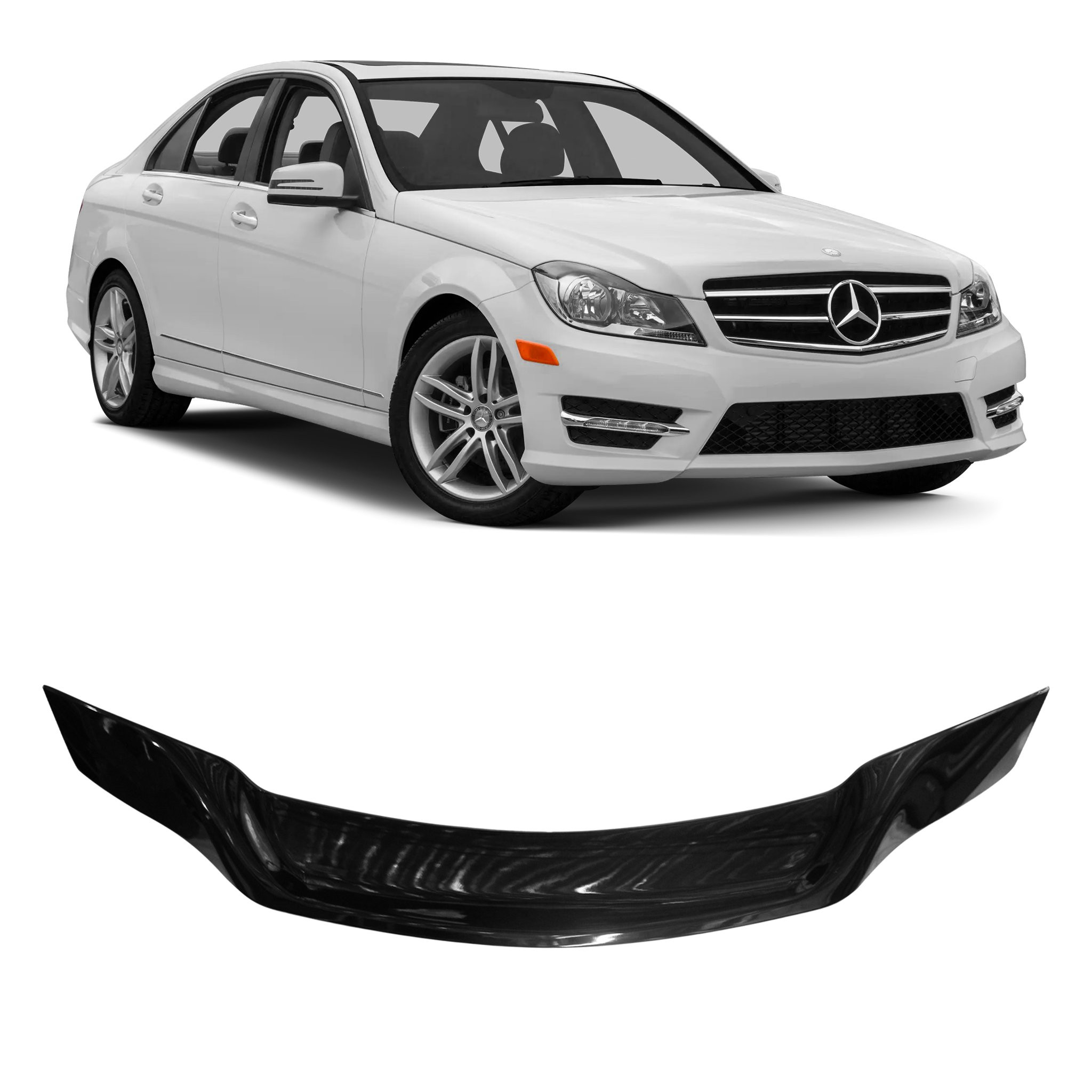 AEROFÓLIO MERCEDES CLASSE C W204 MODELO R STYLE Vo6