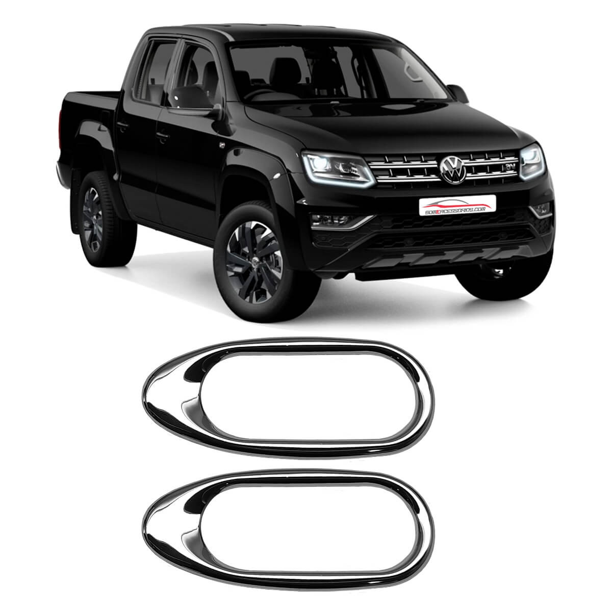 APLIQUE PISCA LATERAL VOLKSWAGEN AMAROK CROMADO