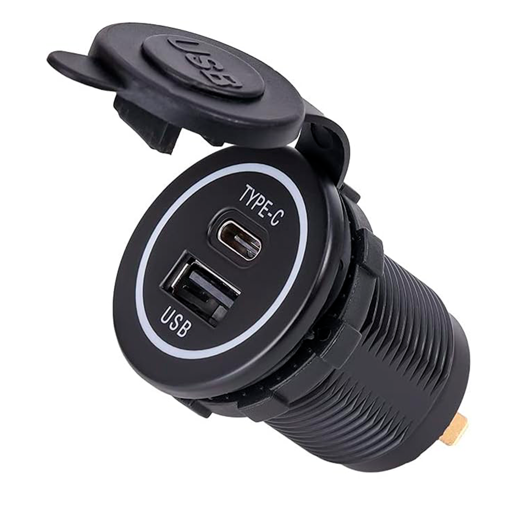 CARREGADOR AUTOMOTIVO ENTRADAS USB E TIPO/C TURBO Vo6