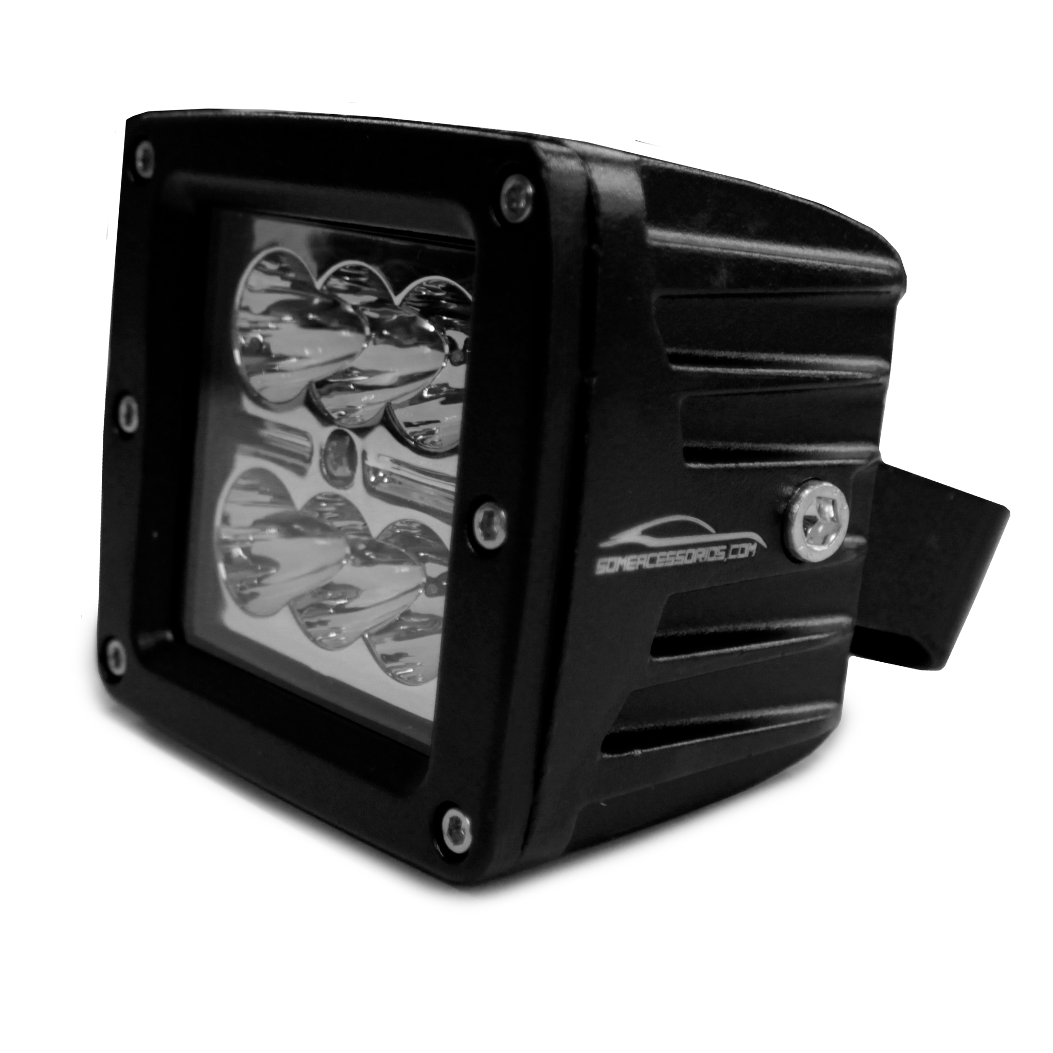 FAROL AUXILIAR 6 LEDS 18W BRANCO ALUMÍNIO Vo6