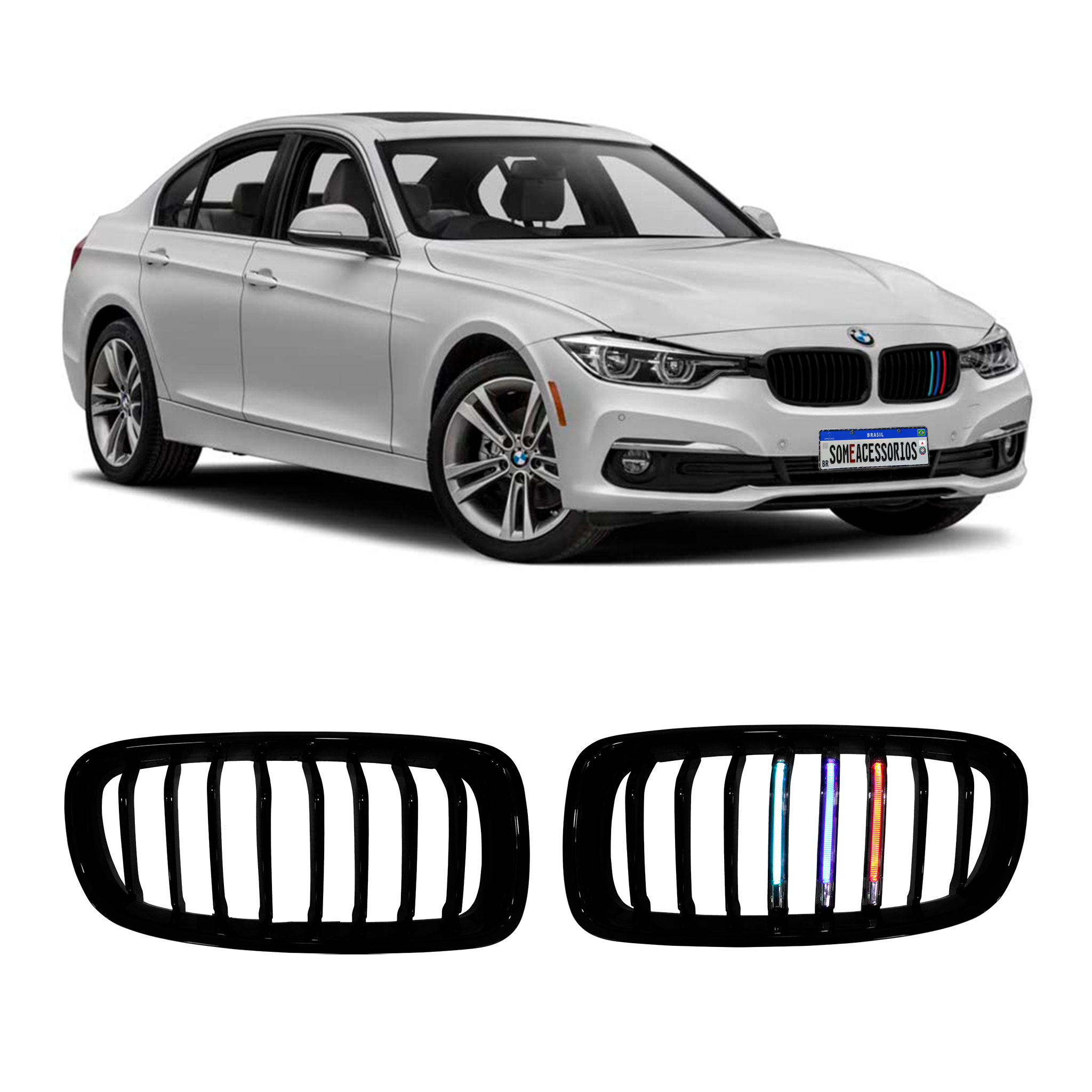 GRADE BMW SÉRIE 3 F30 HASTE UNICA LED SÉRIE M Vo6