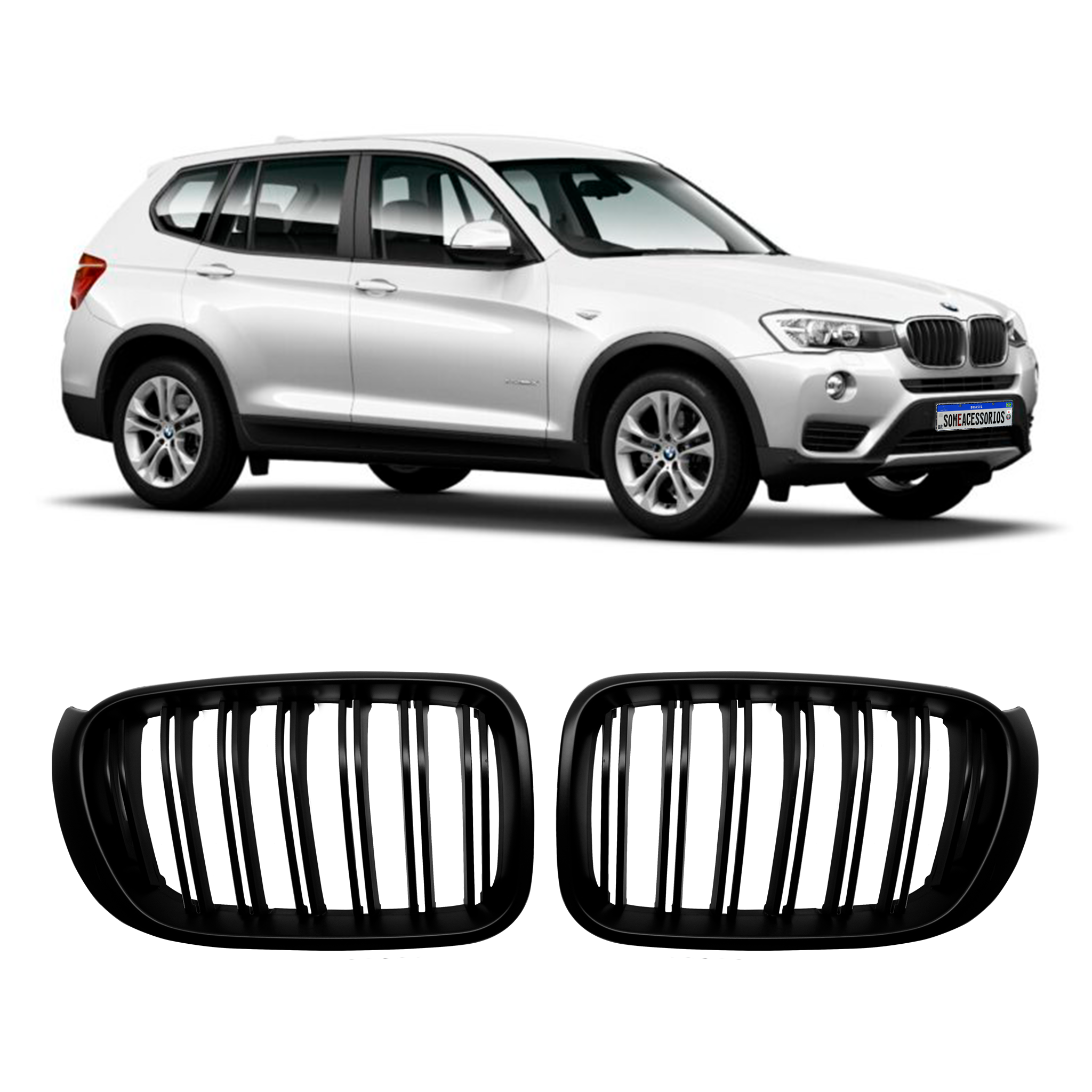 GRADE BMW X3 X4 F25 F26 HASTE DUPLA FOSCO Vo6