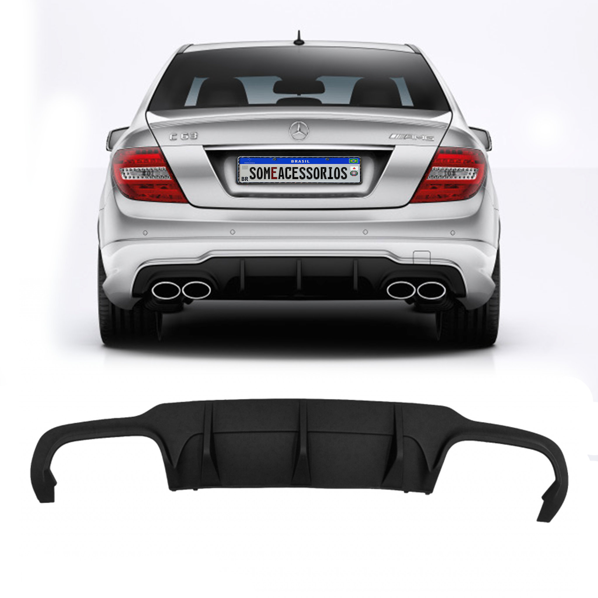 SPOILER DIFUSOR MERCEDES CLASSE C W204 AMG Vo6