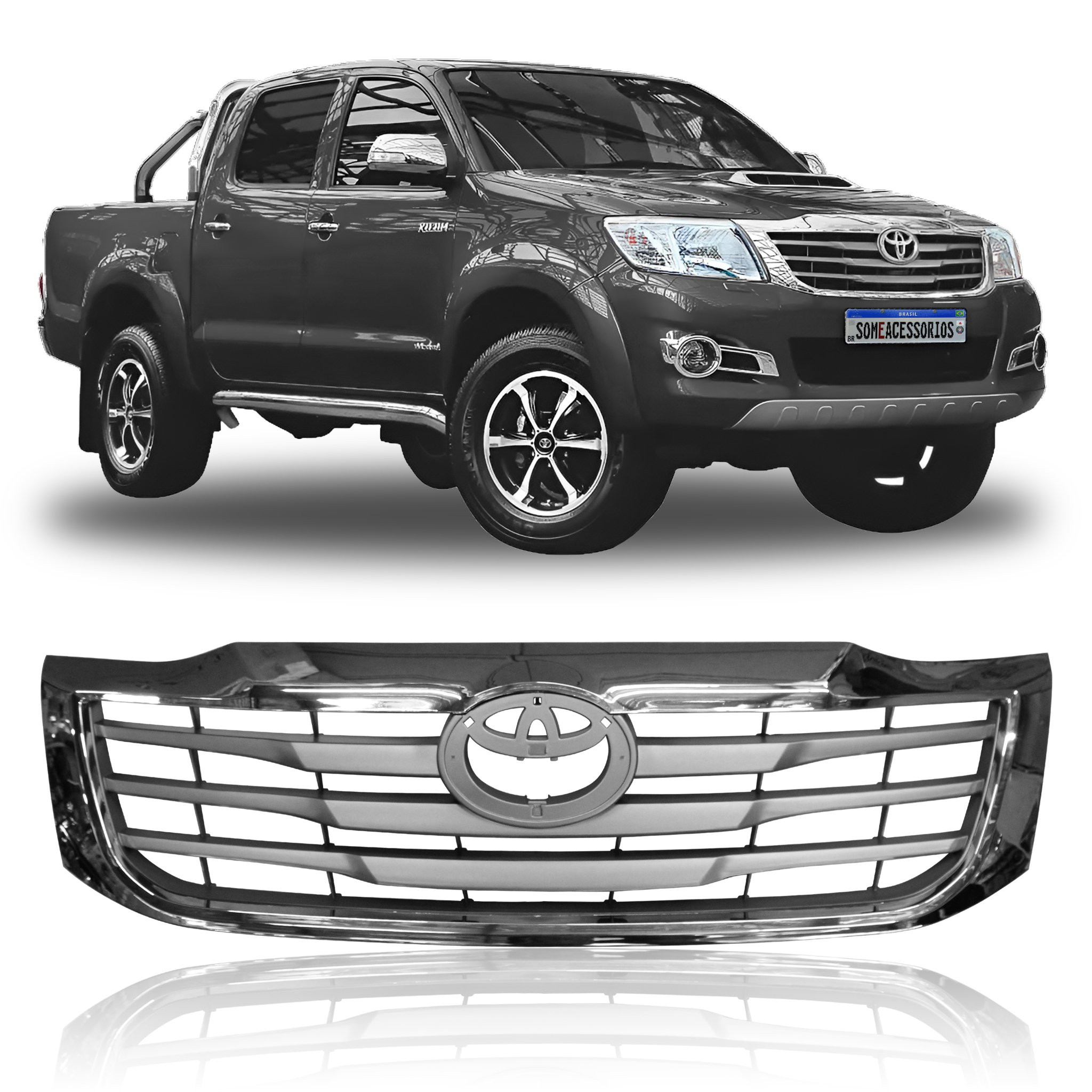 GRADE DIANTEIRA TOYOTA HILUX MODELO ORIGINAL Vo6