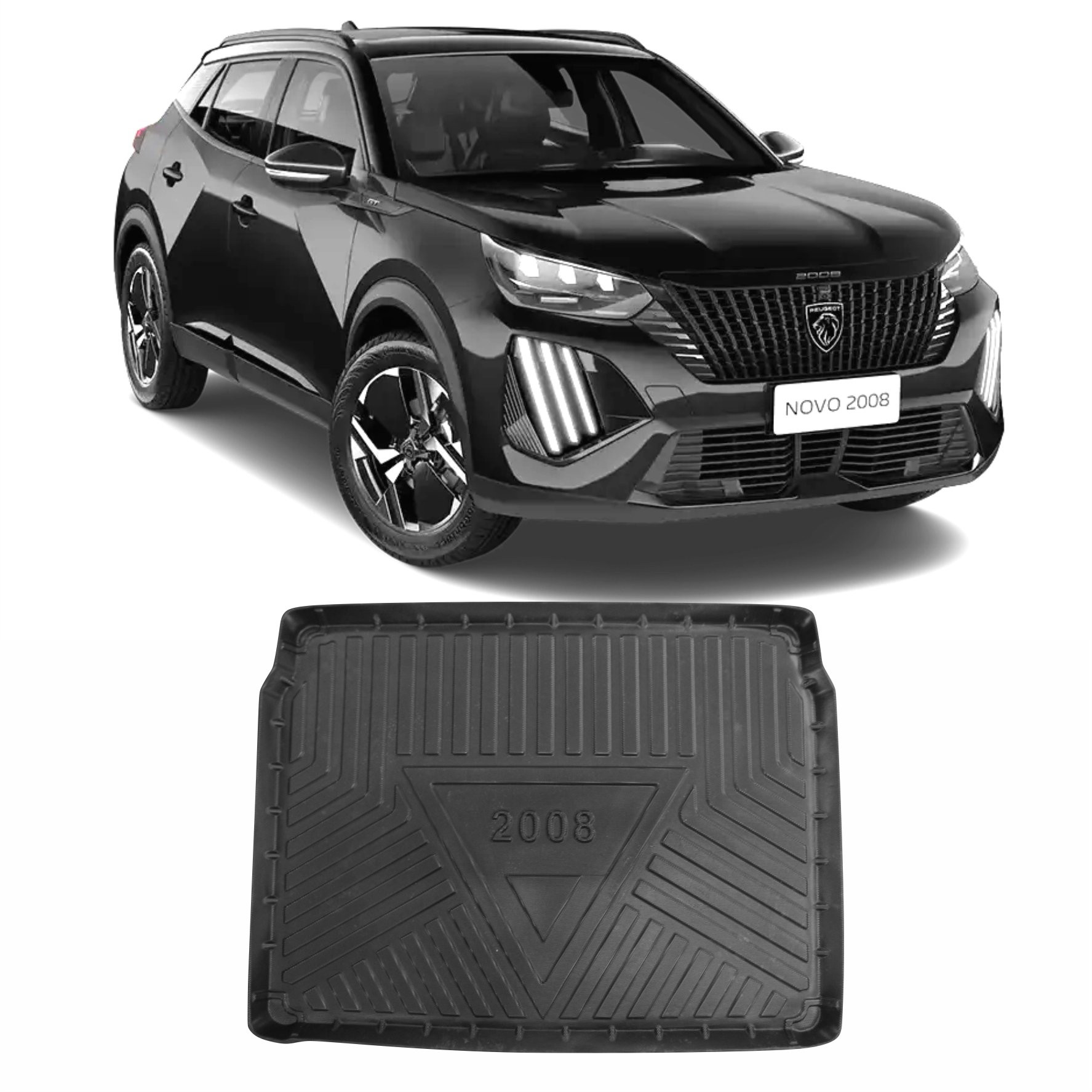 TAPETE BANDEJA EMBORRACHADO PORTA-MALAS PEUGEOT 2008 Vo6