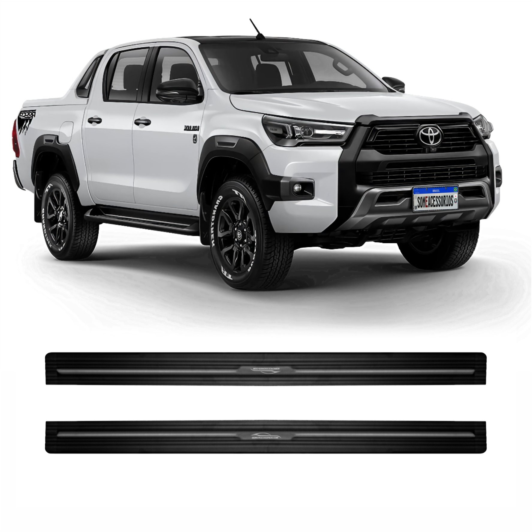 ESTRIBO ELÉTRICO RETRATIL HILUX REVO Vo6