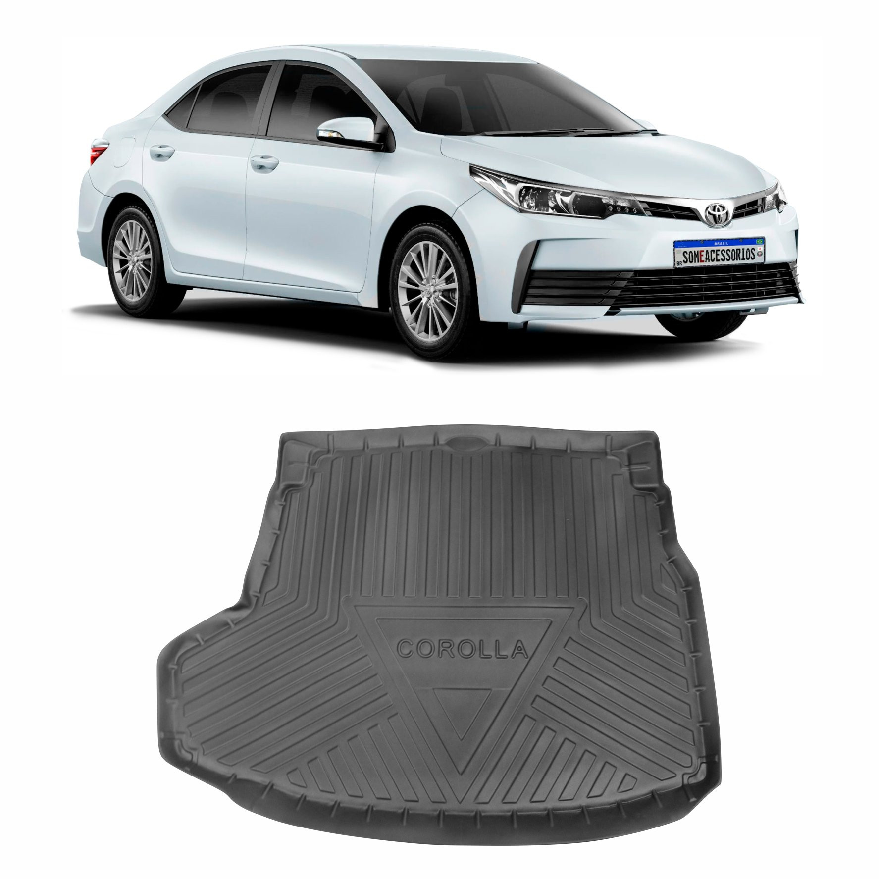 TAPETE BANDEJA PORTA MALAS TOYOTA COROLLA EMBORRACHADO VO6