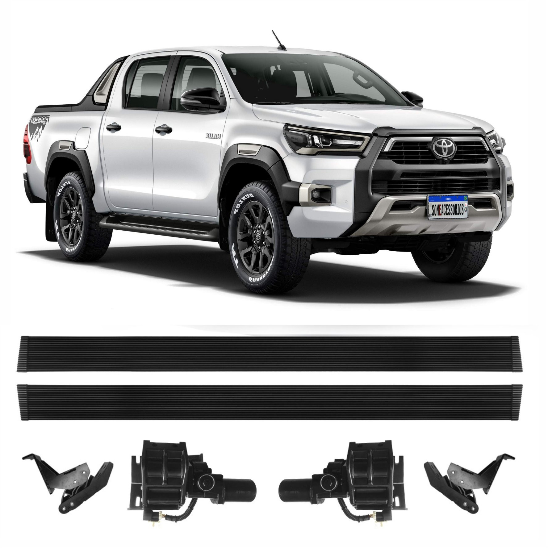 ESTRIBO LATERAL ELETRICO TOYOTA HILUX ROCCO Vo6