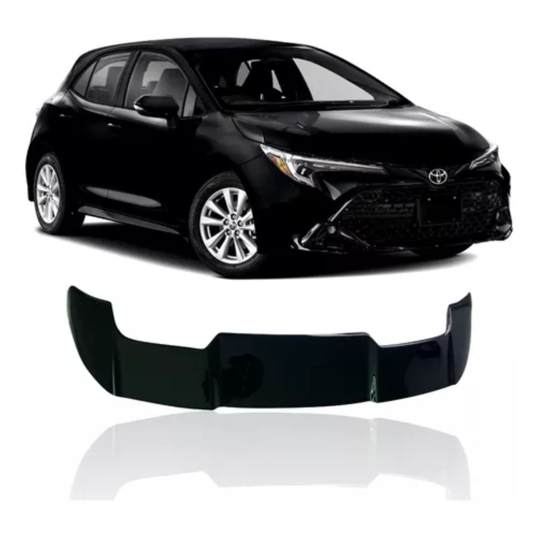 AEROFOLIO TRASEIRO COROLLA HATCHBACK BLACK PIANO Vo6