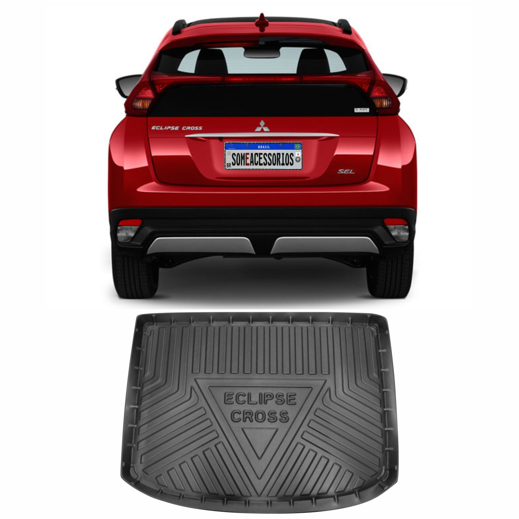 TAPETE PROTETOR DE PORTA MALAS EMBORRACHADO MITSUBISHI ECLIPSE CROSS Vo6