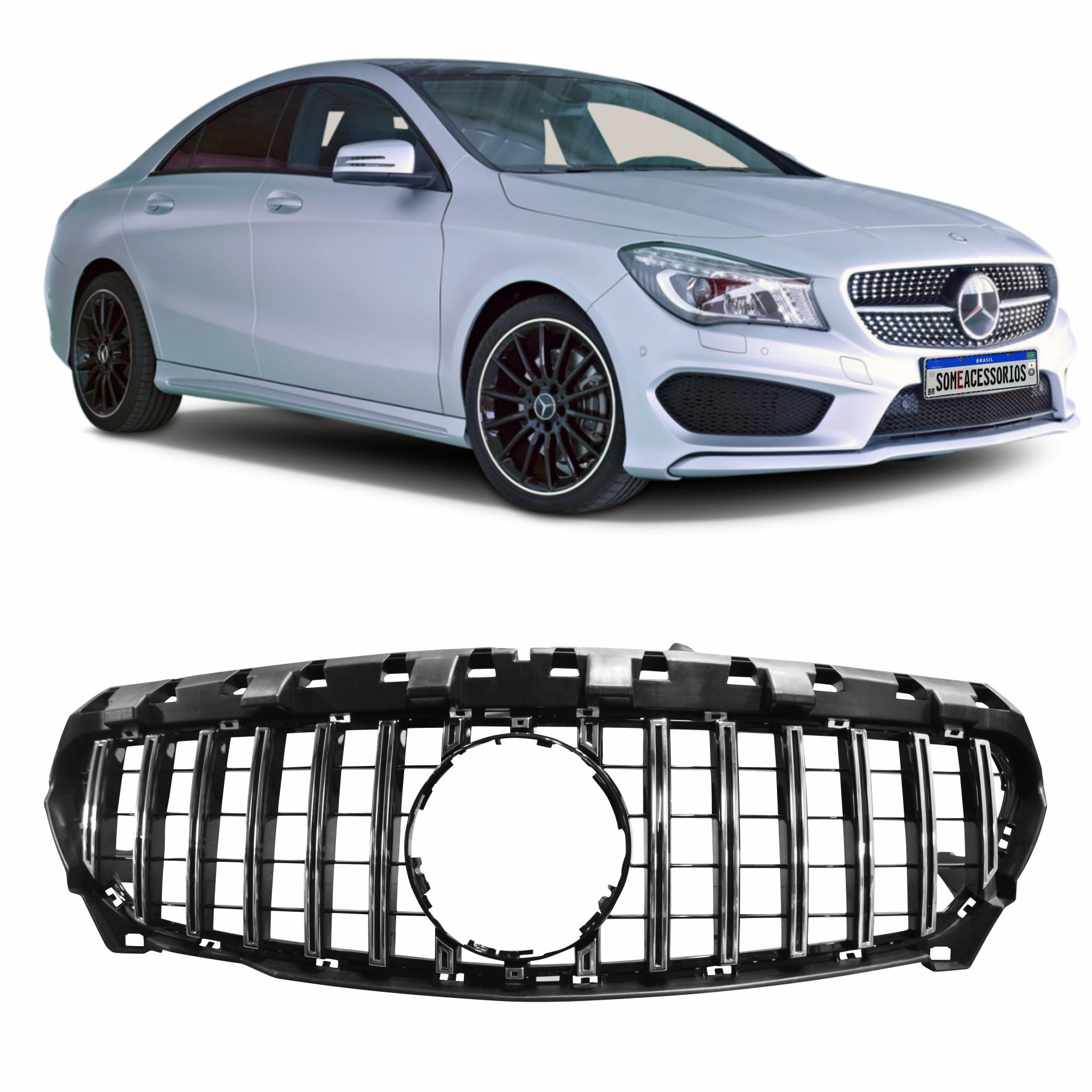 GRADE DIANTEIRA MERCEDES BENZ CLA W117 GT Vo6