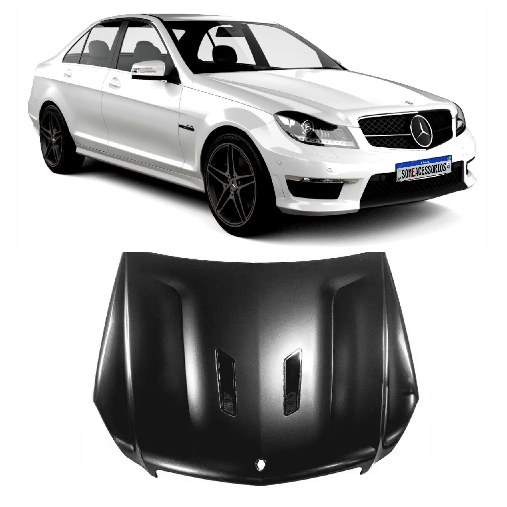 CAPO MERCEDES BENZ CLASSE C63 W204 MODELO AMG AÇO Vo6