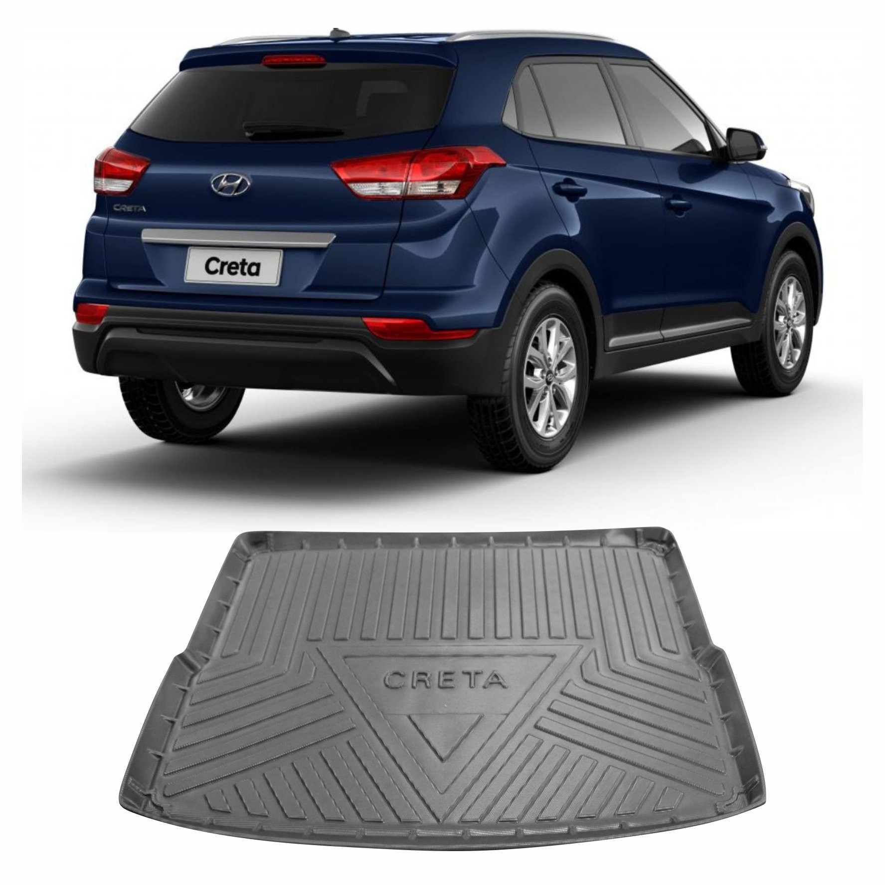 TAPETE BANDEJA PORTA MALAS HYUNDAI CRETA EMBORRACHADO Vo6