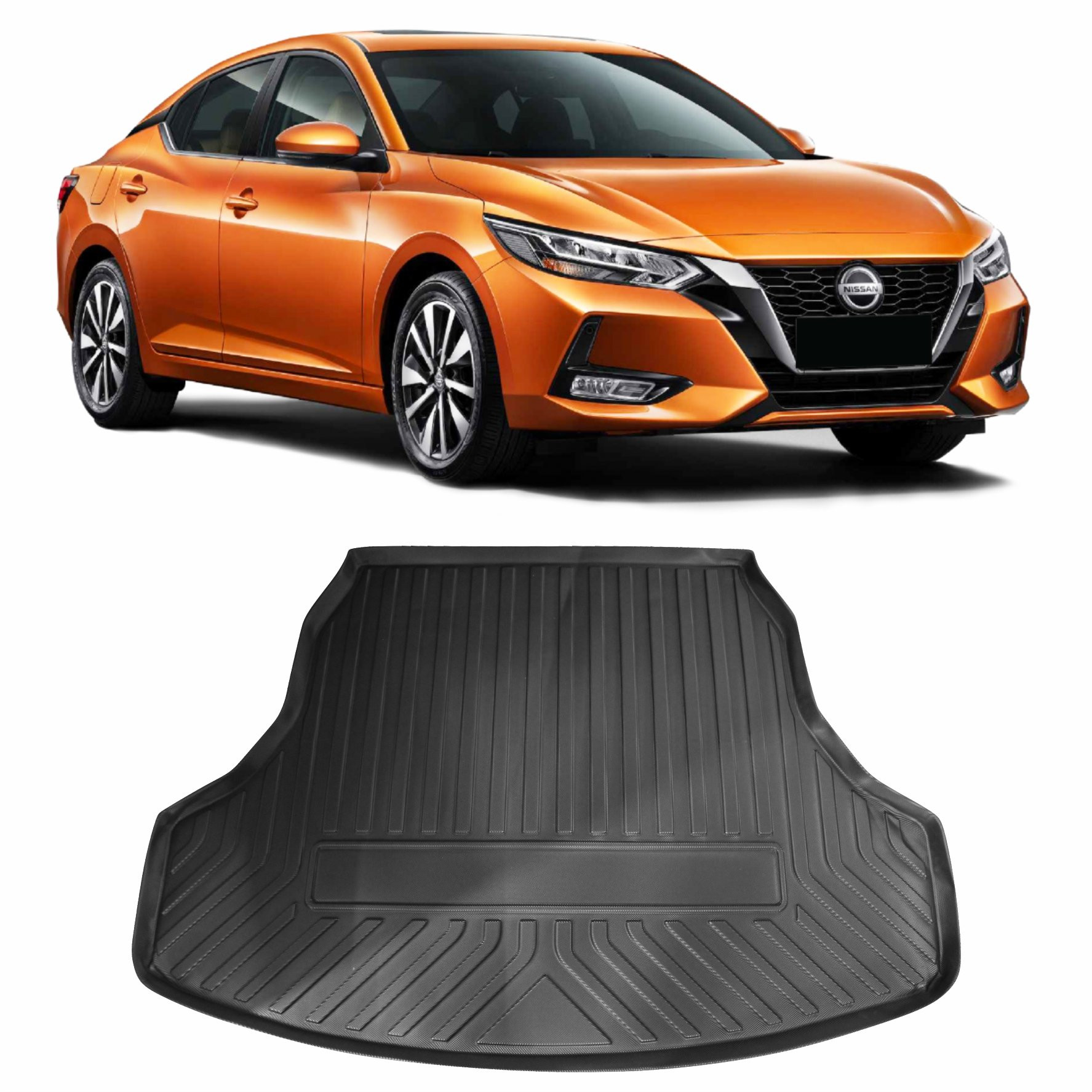 TAPETE PROTETOR DE PORTA MALAS NISSAN SENTRA EMBORRACHADO Vo6