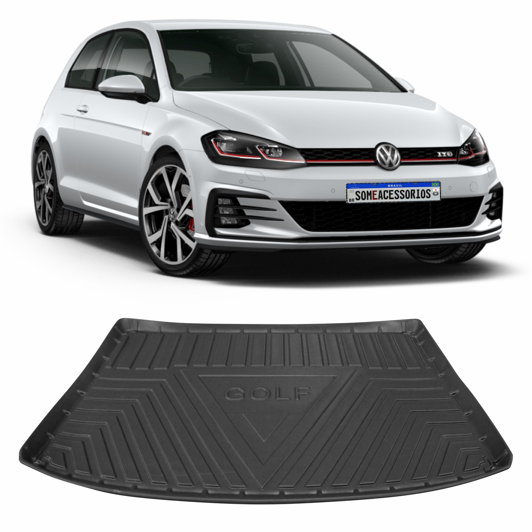 TAPETE BANDEJA GOLF MK7 EMBORRACHADO Vo6 