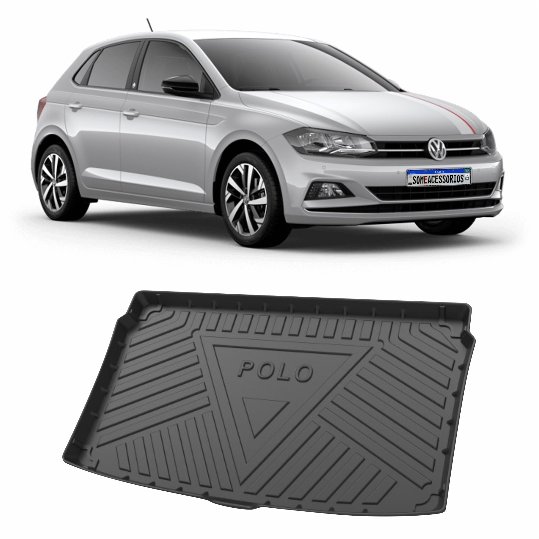 TAPETE BANDEJA PORTA MALAS VW POLO EMBORRACHADO Vo6