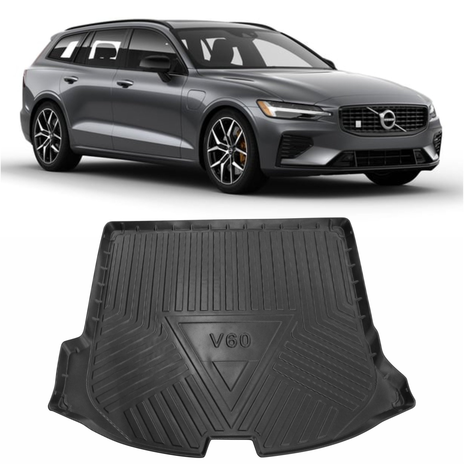 TAPETE PROTETOR PORTA MALAS VOLVO V60 EMBORRACHADO Vo6