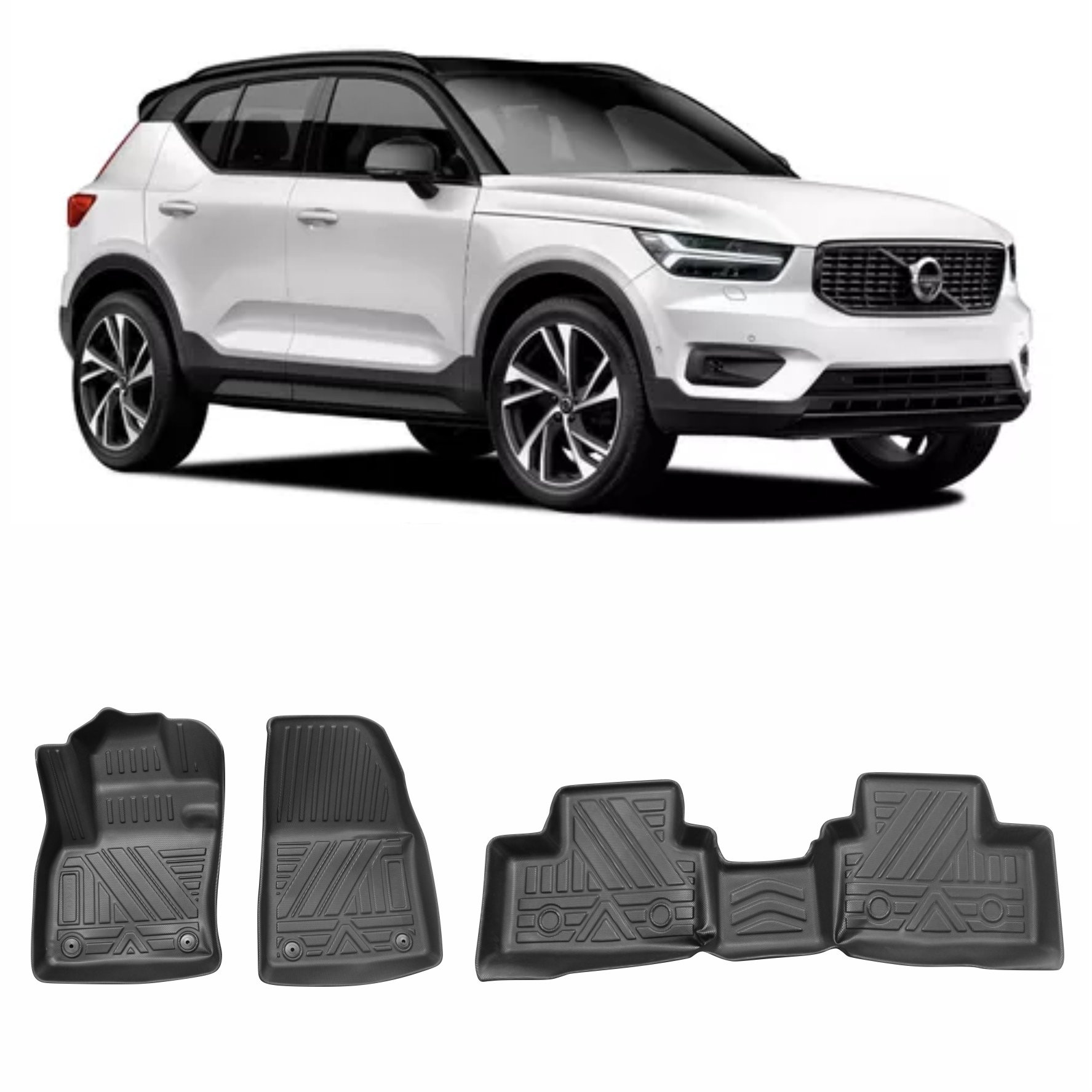 JOGO DE TAPETE BANDEJA EMBORRACHADO VOLVO XC40 Vo6